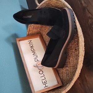 Jellypop Black Paris Suede Like Loafers - Size 9